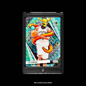 1/1 TIM DUNCAN 🔥 TEAL LAZER PRIZM SSP 🔥 NEW PENINI: ONE OF ONE ART - Picture 1 of 17