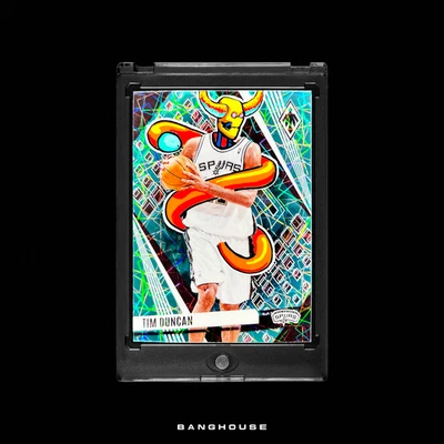 1/1 TIM DUNCAN 🔥 TEAL LAZER PRIZM SSP 🔥 NEW PENINI: ONE OF ONE ART - Image 1 of 4