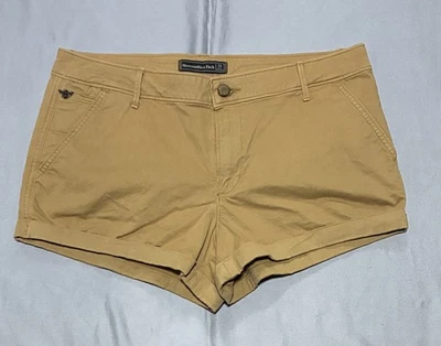 Abercrombie Fitch Shorts Womens 29 Brown 2' Classic Stretch Summer Y2K Preppy - Imagem 1 de 4