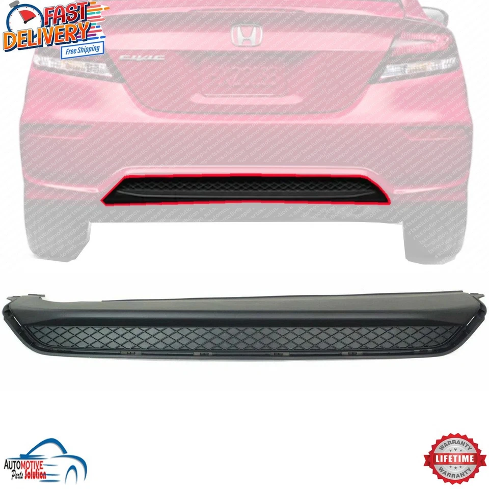 NEW REAR LOWER BUMPER COVER FASCIA TEXTURED FOR 2014-2015 HONDA CIVIC HO1195102 Foto 1 de 4