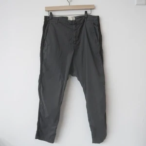 Nili Lotan Paris Damenhose Größe 6 Grau Seitenstreifen tiefer Schritt Baggy-Hose - Bild 1 von 10