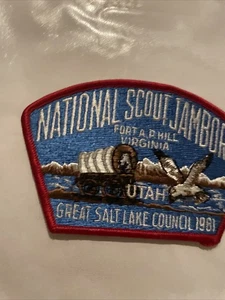 1981 National Scout Jamboree JSP Great Salt Lake Council Red Bdr. Utah BSA - Picture 1 of 5