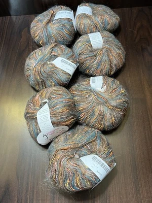 Trendsetter DUNE Yarn Mohair,Acrylic, Nylon Blend 50gr ea. Set of 7 Color 114 - Image 1 of 4
