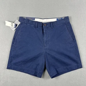 Pantalones Cortos Polo Ralph Lauren Para Hombre 32 Elastizados Calce Clásico Chino Azul Marino Nuevos con Etiquetas - Imagen 1 de 8