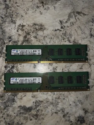 Samsung 2 x 2GB DDR3 Ram 1333MHZ 2RX8 PC3-10600U (M378B5673H0-CH9) - Image 1 of 2