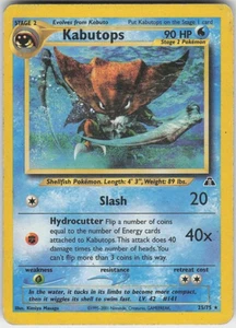 Pokemon TCG Kabutops (25) 25/75 Neo Discovery Rare card Unlimited HP - Picture 1 of 2