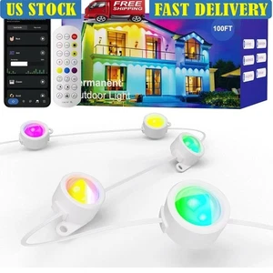 Extendable LED Outdoor Lights Waterproof Color Changing Bluetooth Christmas New - Picture 1 of 9