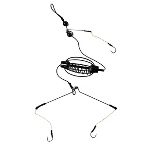 Appât Cage Ligne Méthode Feeder Cage Carpe Pêche Plaqués Ensemble D'Accessoires - Photo 1/49