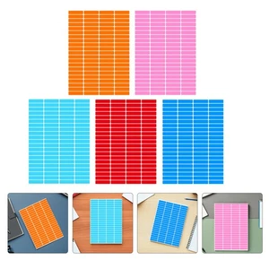 30 Sheets Writable Rectangular Self Adhesive Label Stickers Color Coding Labels - Picture 1 of 17