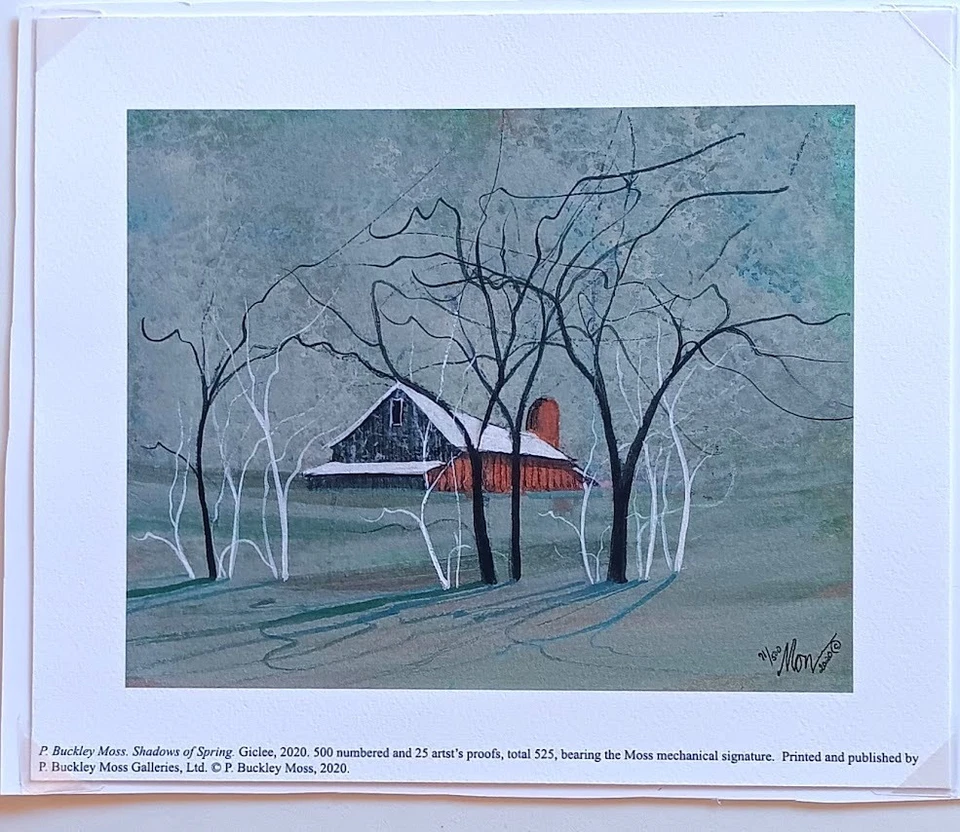 Shadows of Spring от P. Buckley Moss, жикле ограниченный тираж печать - Изображение 1 из 1