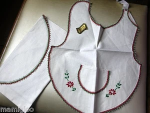 bavoir bavette avec sa pochette pour bébé@old bib - Foto 1 di 1