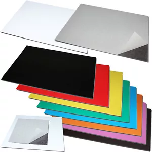 Magnetfolie Magnetbogen Magnetplatte Selbstklebend 3M ODER Farblich Farbig Tafel - Bild 1 von 15