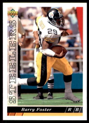 1993 Upper Deck  #345 Barry Foster - Pittsburgh Steelers - Image 1 of 2