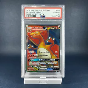 Pokemon Charizard GX SR PSA 10 First Impact Indonesia 2019 - Bild 1 von 2