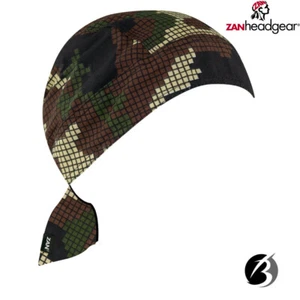 Headwrap Du Rag Skull Cap Bandana Doo Rag Digital Woodland Camo ZAN Flydanna - Picture 1 of 4