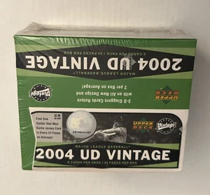 New 2004 Upper Deck Vintage Baseball Sealed Hobby Box Stellar Stat Men Rare HTF - Picture 1 of 5