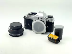 Vintage Japan Nikon FG Automatic / Manual 35mm Camera w/ Tele Converter 2x - Picture 1 of 16