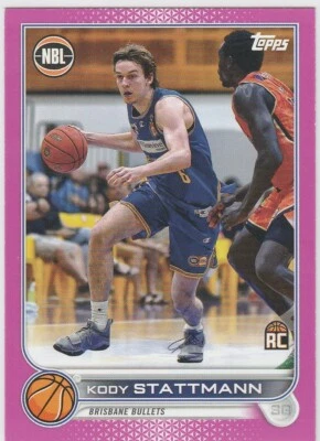 KODY STATTMAN RC 2022-23 TOPPS NBL #20 MAGENTA PARALLEL ROOKIE SERIAL #'D /75 - Image 1 of 2
