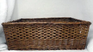 Large Rectangle Wicker 15x21 Storage Basket (NEW) - Picture 1 of 4
