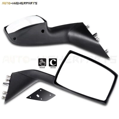 For Volvo VNL 2004 - 2016 Truck Hood Black Mirrors (RH+LH) Mounting Foto 1 de 4