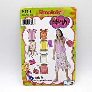 Simplicity Pattern 5119 Girls Shirt Skirt Disney Lizzie McGuire SZ 8 - 16 Uncut - Picture 1 of 4