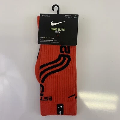Calcetines de baloncesto Nike Kyrie Elite Crew rojos/negros SK0077 677 SM para mujer talla 4-6 Foto 1 de 4