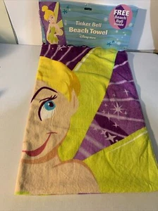 2003 TINKER BELL Beach Towel With Beach Ball TINKERBELL New Disney - Picture 1 of 8