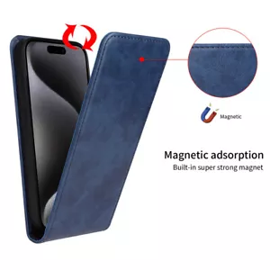 For OnePlus 13, Shockproof Vertical Up-Down Leather Wallet Card Case Cover - Picture 1 of 22