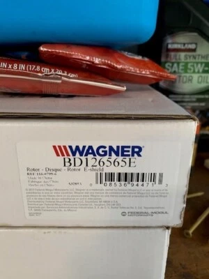 2008 Toyota Highlander, передний дисковый тормоз ротор Wagner BD126565E  - Изображение 1 из 3