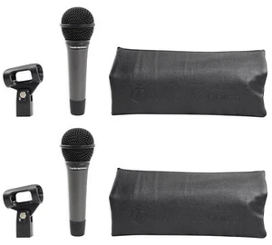 Pair Audio Technica ATM410 Cardioid Dynamic Microphones, HI-Energy Neo Magnet - Picture 1 of 8