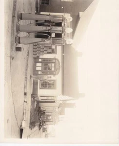 1915, 8.5" X 11" B/W Photo of Blacksmith Shop & Gas Pumps (29218) - Picture 1 of 1