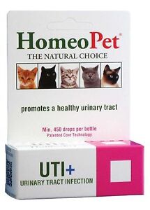 HomeoPet UTI+ Cat Urinary Tract Infection Plus - min. 450 drops per bottle