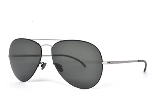 MYKITA Sunglasses Black SILVER AVIATOR Zeiss Lenses Grey 57-14-135 TAMI 052 - Picture 1 of 5