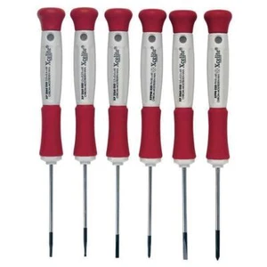 Xcelite XP600 ESD Safe Precision Slotted and Phillips Screwdriver Set, 6-Piece - Picture 1 of 1