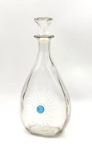 Starburst Design Glass Wine Decanter w/ Glass Stopper 1954 Owens-Illinois Glass - Picture 1 of 7