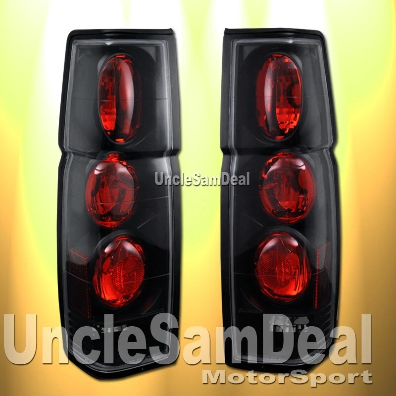 86-97 PARA CAMIONETA NISSAN CARROCERÍA DURA ALTEZZA LUCES TRASERAS NEGRAS TRANSPARENTES PAR AJUSTE DIRECTO Foto 1 de 1