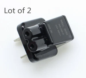 2x convertitore adattatore DuckHead spina USA 2 poli 2 pin per caricatore tablet Samsung - Foto 1 di 7