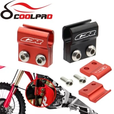 Soporte de línea de abrazadera de manguera de freno delantero CR para HONDA CR80R CR85R CR125R CR250R CR500R Foto 1 de 4
