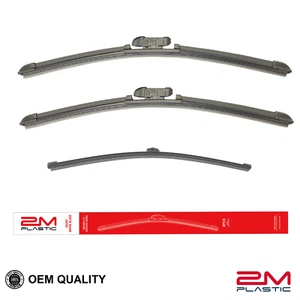 Front and Rear Windshield Wiper Blade For Audi Q3 2019 2013 Set 24" 21" 13" - Picture 1 of 8