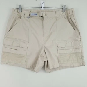 Pantalones cortos para hombre Columbia PFG beige 100 % algodón talla XL - Imagen 1 de 8