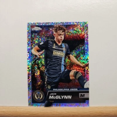 2023 Topps Chrome MLS Soccer Jack McGlynn base Speckle Refractor card # 1 - Image 1 of 2