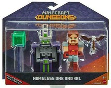 Minecraft Dungeons NAMELESS ONE AND HAL Figures Battle Accessories Mojang 2020