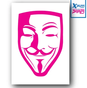 ANONYMOUS VENDETTA ANARCHY GUY FAWKES MÁSCARA ARTE DE PARED Póster Impreso A3 A4 A5 #09 - Imagen 1 de 4