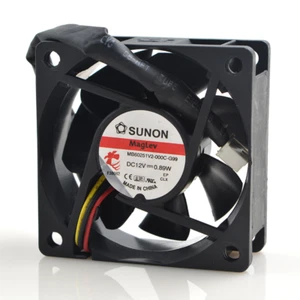 1 pcs  SUNON Fan MB60251V2-000C-G99  DC 12V 0.89W 6025 6cm cooling fan 3 pin - Picture 1 of 2