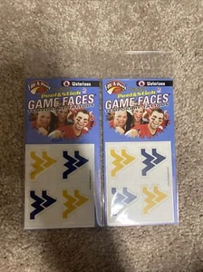 West Virginia Bergsteiger Gesicht Tattoos temporär einfach zu bedienen Fan-A-Peel - Bild 1 von 2