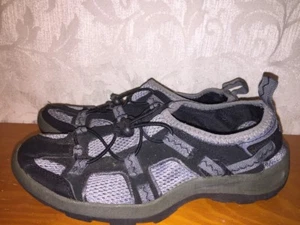 LANDS END Hiking Beach Walking Trail Black & Gray Athletic Women Shoes Sz 7 # - Picture 1 of 8