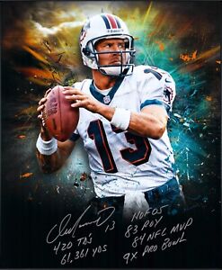 Dan Marino Autographed Signed 8x10 Photo NFL Miami Dolphins *REPRINT*
