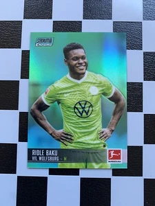 2021-22 Topps Stadium Chrome Bundesliga Ridle Baku Aqua /199 VfL Wolfsburg - Bild 1 von 2