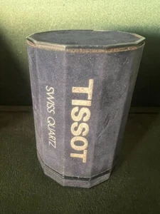 π΄ TISSOT scatola orologio astuccio custodia cofanetto blu vintage anni 1970 - Picture 1 of 6