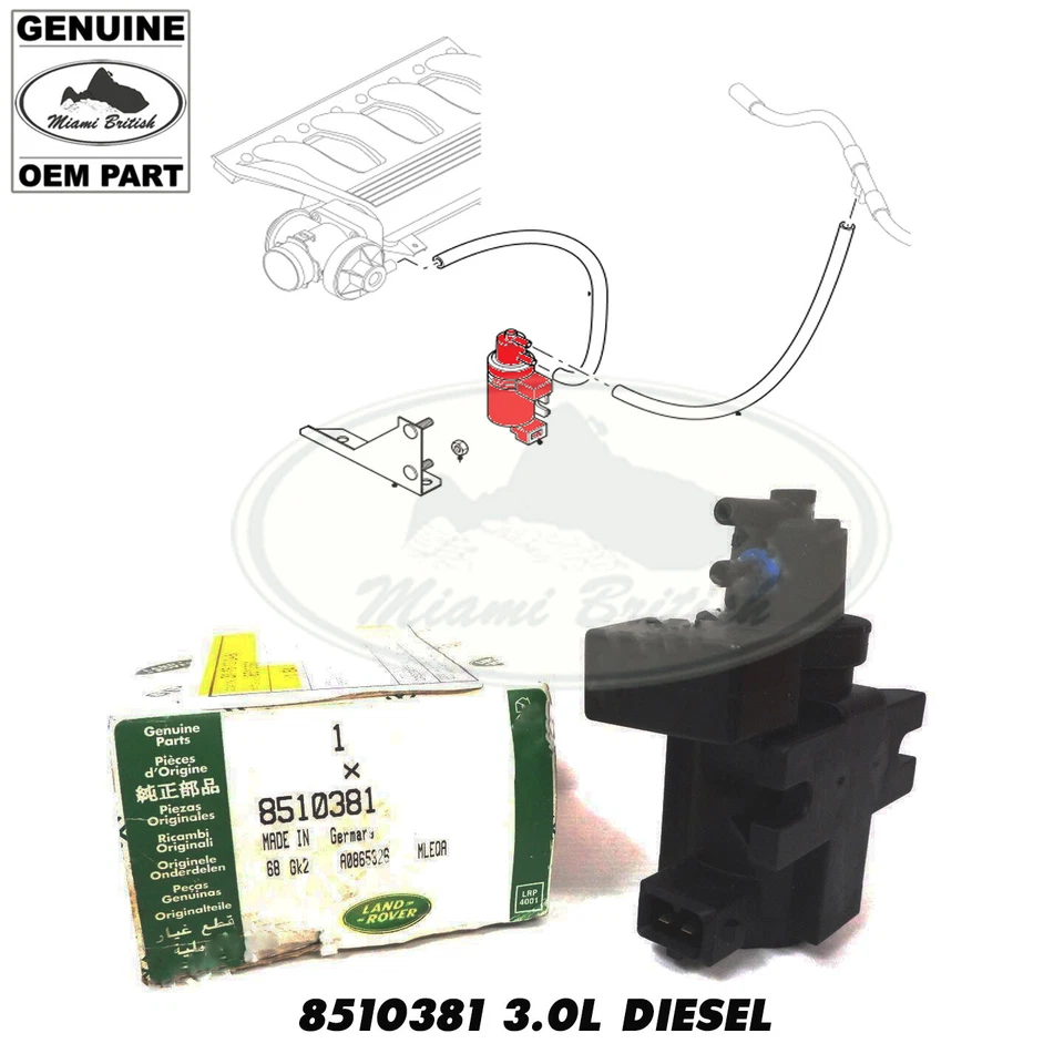 LAND ROVER EGR VÁLVULA DE CONTROLE DE VÁCUO RANGE ROVER FREELANDER 8510381 GENUÍNA - Imagem 1 de 1